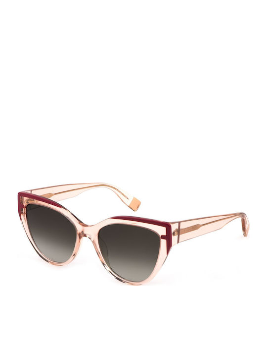 Furla Women's Sunglasses with Pink Plastic Fram...