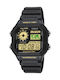 Casio Sports Ψηφιακό Ανδρικό Ρολόι Χρονογράφος Μπαταρίας σε Μαύρο Χρώμα