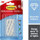 3m 7100108967 Indoor Universal Hooks Transparent Adhesive Strip Painted Wall Tiles and Metal Wood 20 Pieces