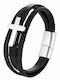 Men's Leather Bracelet 22cm