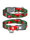 Collar Wau Dog Nylon Collar QR Tag 15mm/25-35cm Garnet