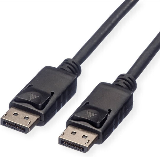 Roline Cable DisplayPort male - DisplayPort male 1m Μαύρο