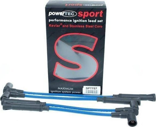 Καλώδια Ανάφλεξης Powertec Powertec Bmw 316i 318i Z3 1.6-1.9l 93-03 Μπλε