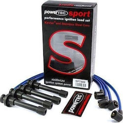 Powertec Ignition Cables Powertec Honda Crx Civic Logo 92-02 Red