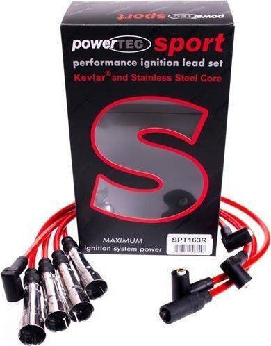 Powertec Ignition Cables Powertec Seat Arosa Skoda Octavia VW Corrado Polo 84-03 Red