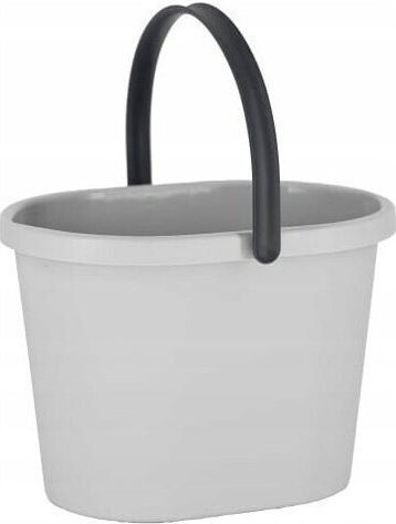 York Plastic Mop Bucket with Wringer Capacity 13lt White