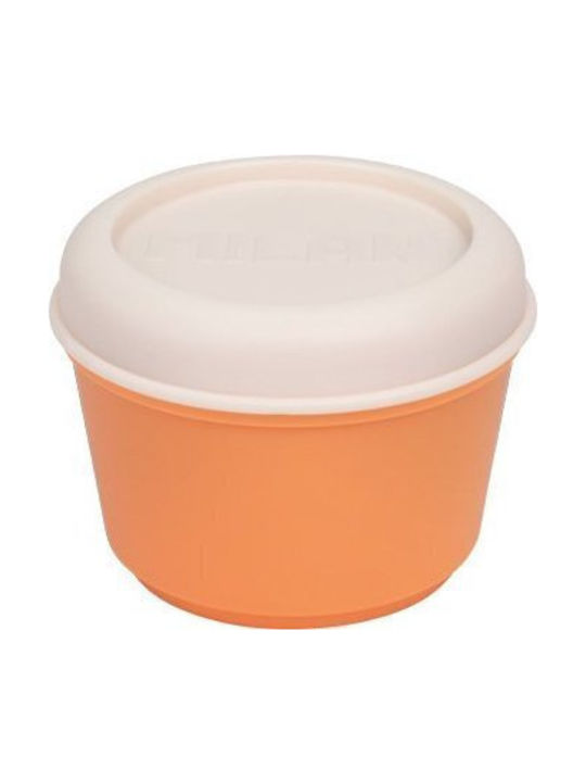 Milan Plastic Lunch Box Orange 250ml