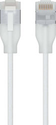 Ubiquiti UACC-Cable-Patch-EL-C6A-0.15M-W U/UTP Cat.6a Καλώδιο Ethernet 0.15m Λευκό