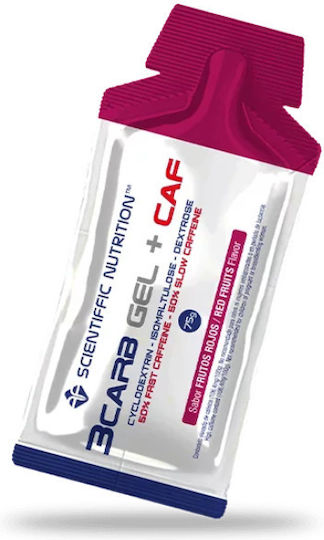 Scientiffic Nutrition 3Carb Gel +Caf 80mg Специална Хранителна Добавка 75гр Red Fruits