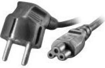 Value Schuko / IEC C5 - Schuko / IEC C5 Cable 1.8m Μαύρο 19.99.1028-20
