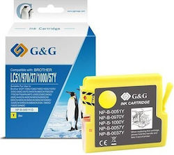 G&G NP-B-0051Y Compatible Inkjet Cartridge Brother LC-1000Y LC-970Y Yellow