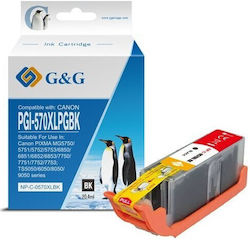 G&G NP-C-0PG570XLBK Kompatible Tintenpatrone Canon Schwarz