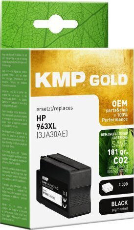 KMP Συμβατό Μελάνι Εκτυπωτή InkJet HP 3JA30AE 963 XL 55ml Μαύρο 1τμχ