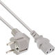 Καλώδιο Τροφοδοσίας Inline Inline Power Cable Schutzkontakt Angled To 3pin Iec C13 Γκρι 1,0m