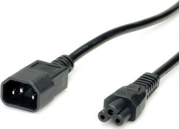 Value Power Cable C14 To C5 Black 1.8m