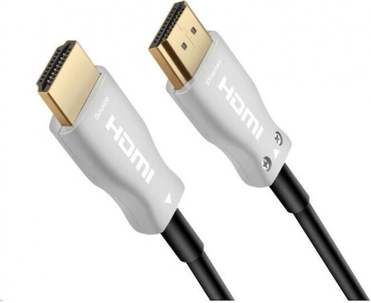 PremiumCord Cable HDMI male - HDMI male 100m Μαύρο