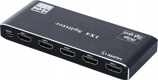 Comutator HDMI 2.0 1x4 Splitter Ultra HD UHD 4K HDCP 2.2 HDR10 Pawonik