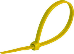 Spacetronik Δεματικό Καλωδίων Πλαστικό 100mmx2.5mm σε Κίτρινο χρώμα (1τμχ)