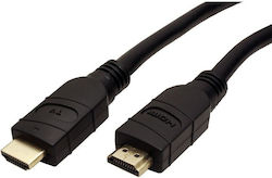 Value 14.99.3453 Unghi Cabluri HDMI de Sex Masculin - Cabluri HDMI de Sex Masculin 20m Negru