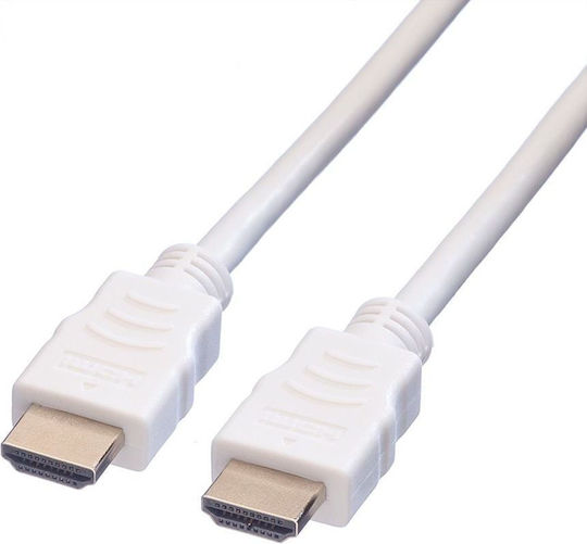 Value HDMI 1.4 High Speed 1080p 120Hz Angle Cable HDMI Male - HDMI Male 15m White