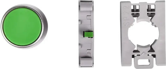 Spamel Steuerknopf 22mm Grün Automatischer Rückstellung 1z Sp22-kz-10