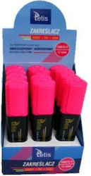 Tetis Underline Markers Pink 5mm Set of 12 Pieces Tetis Underline Markers Pink 5mm Set of 12 Pieces
