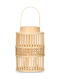 Gift Decor Φαναράκι Bamboo Μπεζ 16.5x16.5x39εκ.