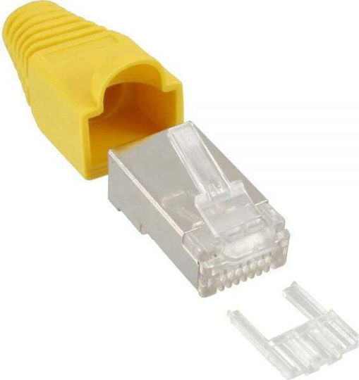 Inline Βύσμα Rj45 8p8c Κίτρινο 10 Τεμ 74510y