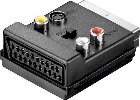 Adapter Av Goobay Scart Scart + Composite Black Jab-856731