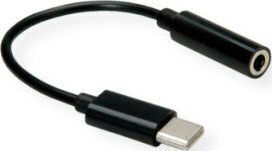 Προσαρμογέας Av Value Value Προσαρμογέας Ήχου Usb Τύπου C 3,5 Mm Αρσενικό Θηλυκό 0,13 M