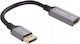 Προσαρμογέας Καλωδίου Lanberg Displayport M > Hdmi F 8k Καλώδιο 20cm Ασημί