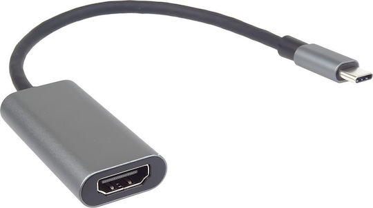 Προσαρμογέας Usb Premiumcord Premiumcord Μετατροπέας Usb-c Hdmi Ανάλυση 4k Full Hd 1080p Μεταλλική Θήκη
