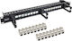 Inline Inline Patch Panel Cat.6a 16-way 3 Στηρίγματα 16 Keystones 19" 1u Μαύρο