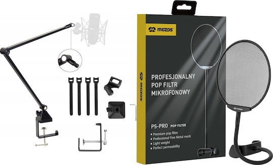Mozos Mozos Table Microphone Stand Black Sb42 + Microphone Filter Ps-pro