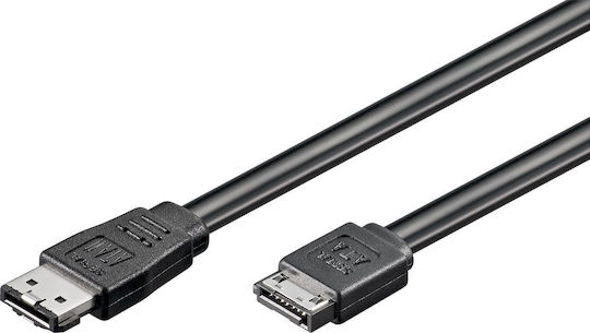 Goobay Esata Sata 0.5m Μαύρο Jab-853933