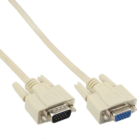 InLine VGA male to VGA male Gray 3m Cable