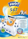 Pungă de aspirator Swirl S67 Sac de praf universal Cutie albă 4 bucăți