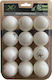 Ping Pong Balls Xqmax 3 Stars 12pcs White
