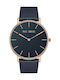 Paul Lorens Women's Watch with Blue Leather Strap