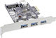 InLine Κάρτα PCIe σε θύρα USB 3.0 / SATA