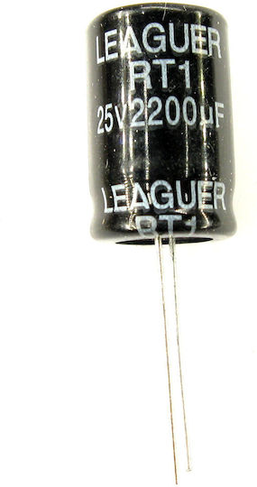Електролитен кондензатор 2200μf 25v Ø13x21 Ls:5mm 105°c