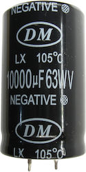 Condensator electrolitic 10000μf 63v Ø30x50mm Ls:10mm Snap-in 105°c 10000uf 63v