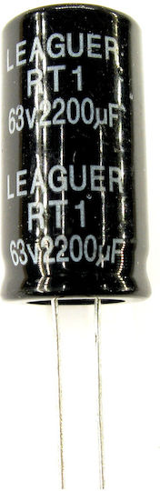 Електролитен кондензатор 2200μF 63V Ø18x36 Ls:7.5mm 105°C