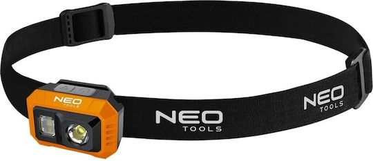 Neo Tools Презареждащ се Челник LED с Максимална Яркост 500лм