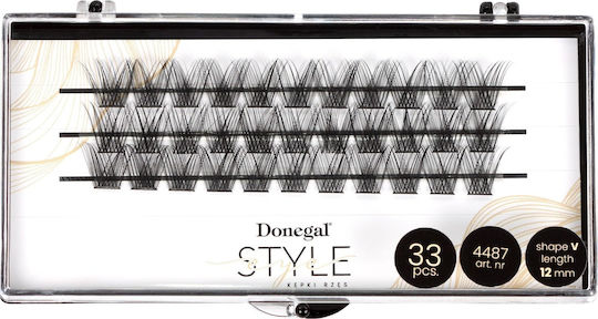 Donegal Eyelash Clusters V-eye Style 12 Mm