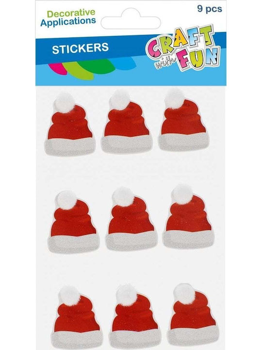 Craft with Fun Χριστουγεννιάτικα Aufkleber 9Stück