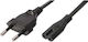 InLine Euro / IEC C7 - Euro / IEC C7 Cablu 1.8m Negru