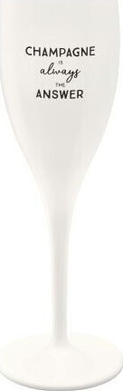 Koziol Champagnerglas mit Stiel Weiß 100 ml