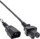 InLine IEC C15 / IEC C14 - IEC C15 / IEC C14 Cable 2m Μαύρο