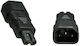 Microconnect IEC C14 / IEC C7 - IEC C14 / IEC C7 Cable Black (PE147AD)